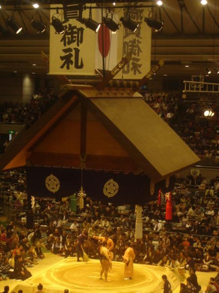 View of the dohyo