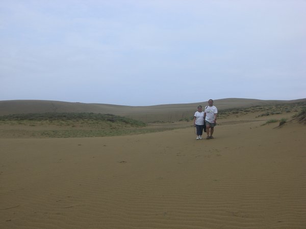 the dunes are huge