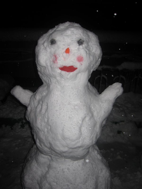 our lady snow woman