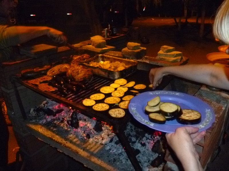 Barbecue at the camp site