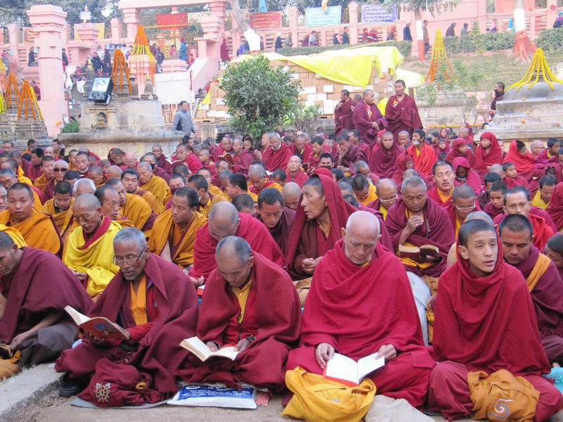 Tibetan Monks in Prayer