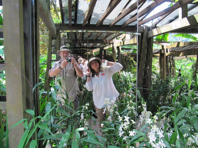 Our Intrepid Travellers in The Orchid Garden