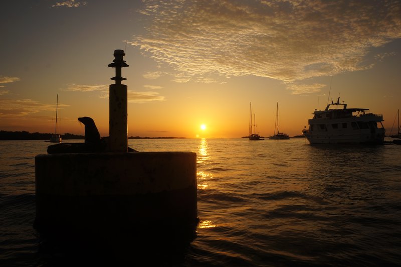 Dawn in the Galapagos Islands