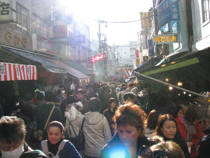 Ueno New Year's Shoppers