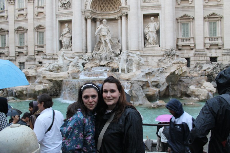 Us at the Trevi Fountain