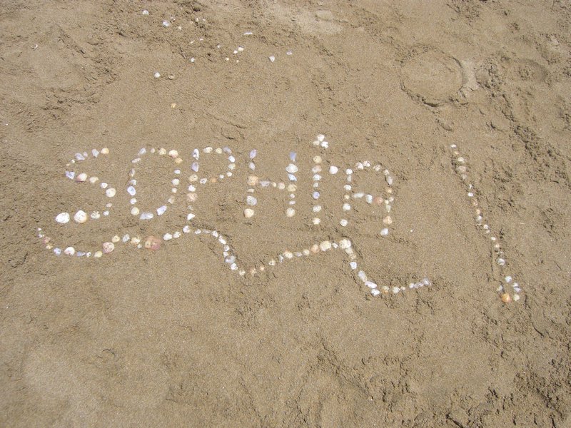 My name in shells