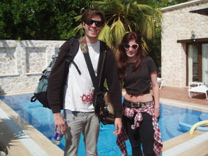 My brother and I in Kalkan, Turkey, last September.