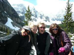 Eva, Kate, Becca and I at Lake Moraine.