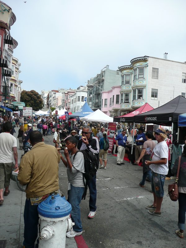 Street market in San Fran.