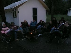 Campfire in Jasper.