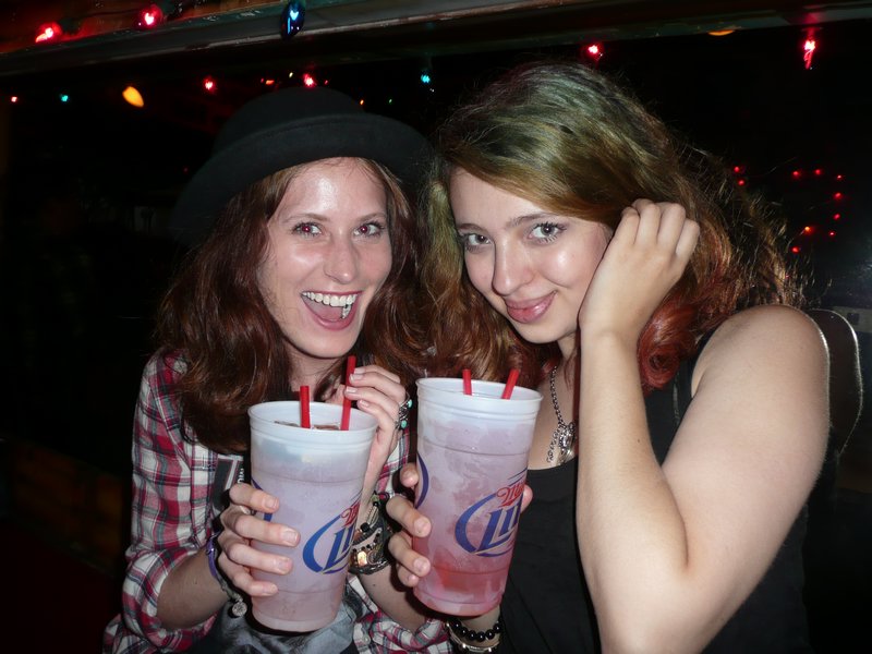 Me and Ana drinking huge marghitas!