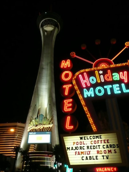 Stratosphere again, with chapel sign.