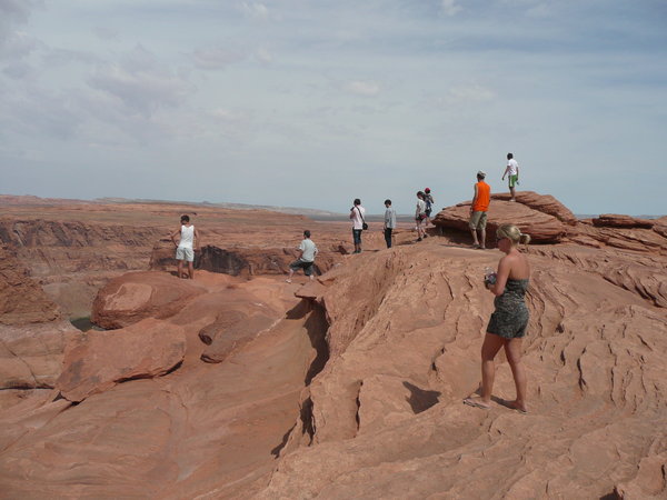 The tour group at Horseshoe Bend.