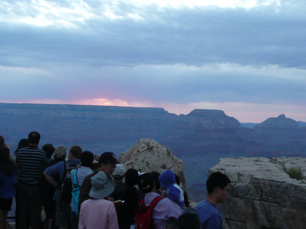 Sunrise at the Grand Canyon.