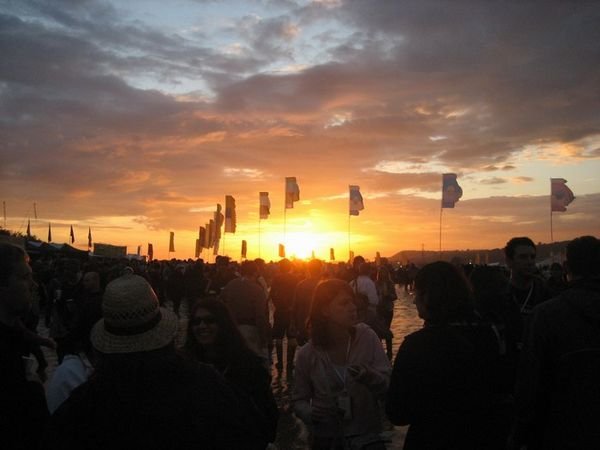 Sunset at Arcade Fire