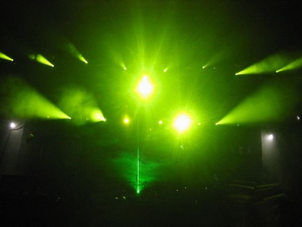 Laser beams at Bjork