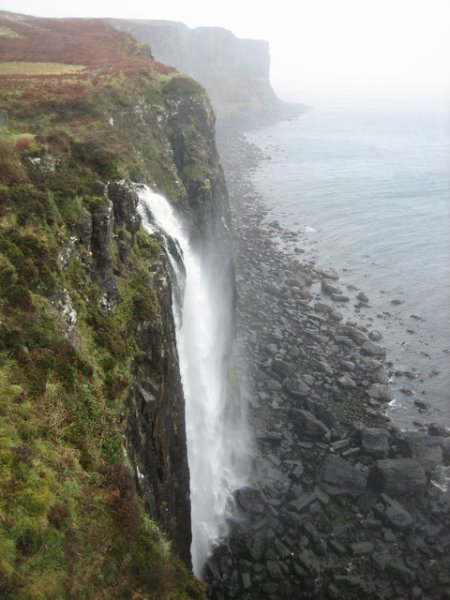 Waterfall and Kilt Rock