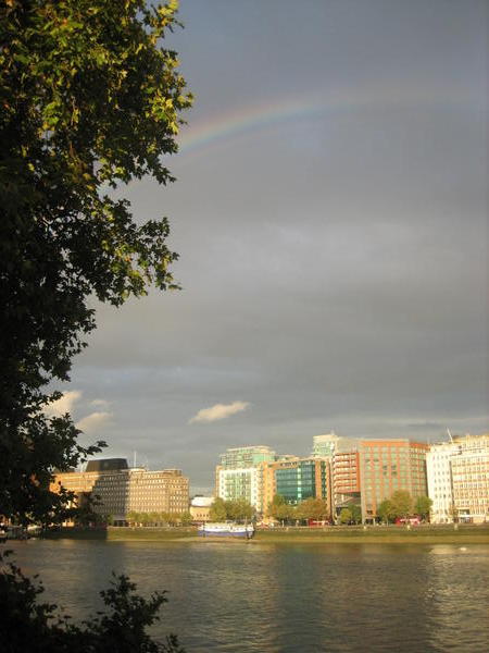 Rainbow over the Thames