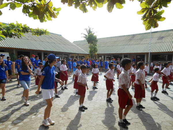 Morning Exercise at a Local School