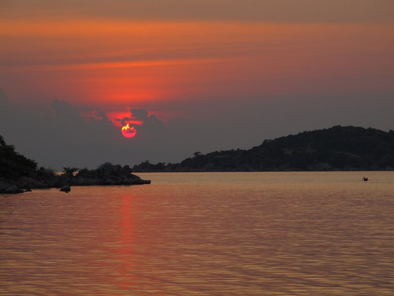 Sunset over Lake Tanganyika