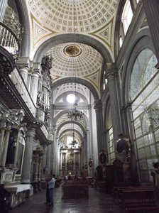 Inside Puebla Cathedral