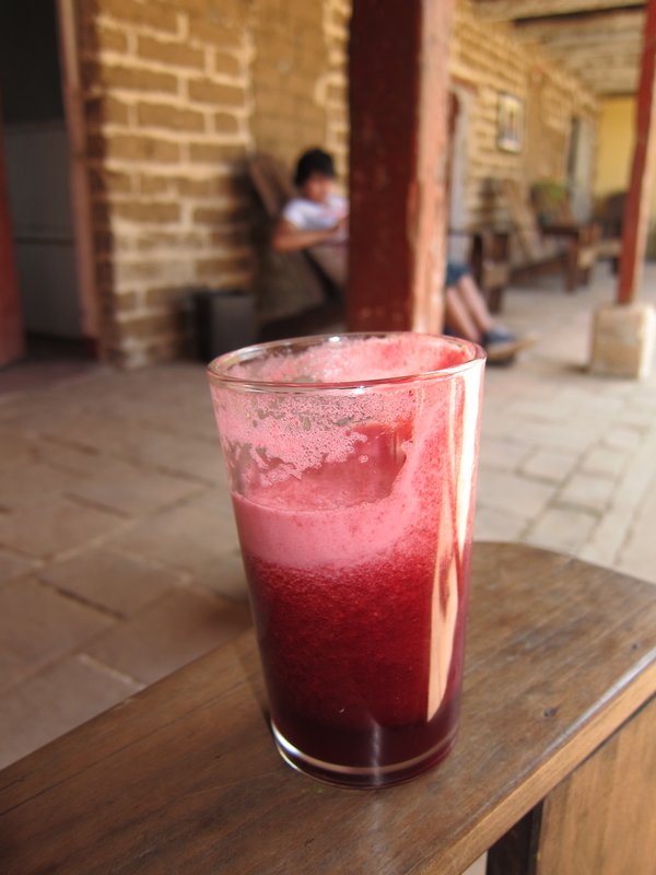 Delicious hand-made blackberry juice