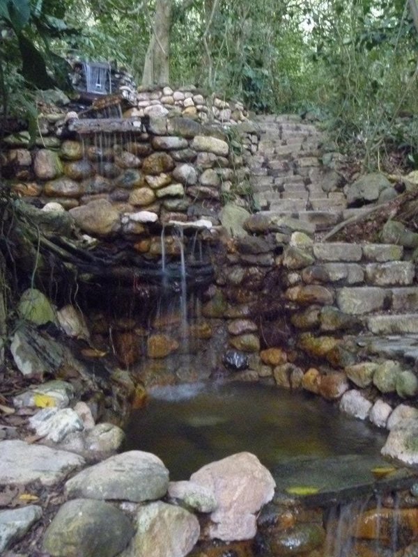 Hot spring step pools