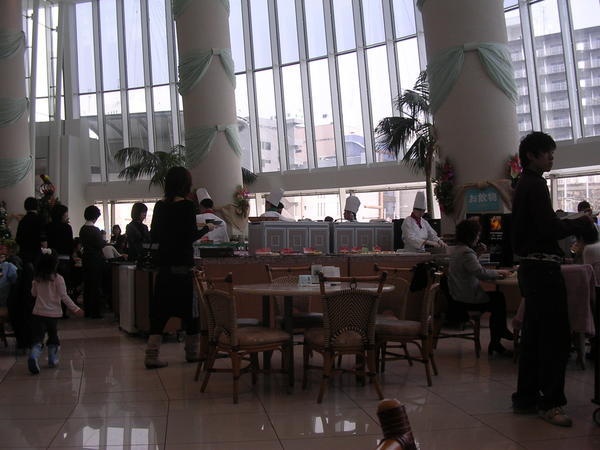 The restaurant at the Prince Hotel