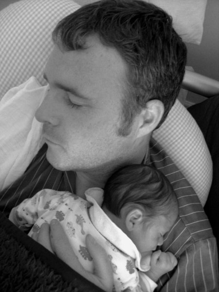 Cian and Dad Sleeping