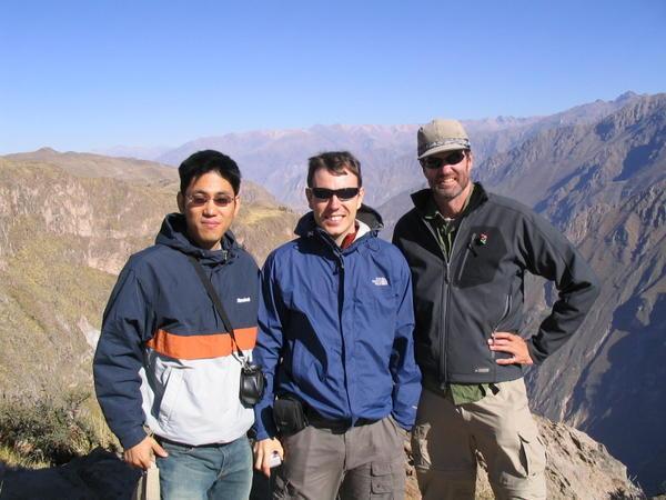 Me, Nova and Brian at Colca Canyon