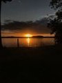 Sunset, campground, no filter