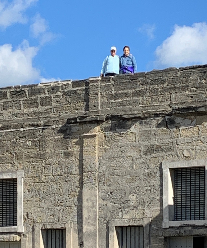 Mary and Joanne atop Castillo 