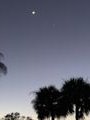Waxing crescent with Venus!  