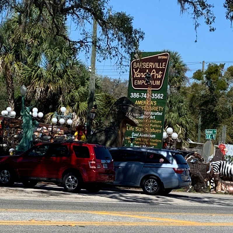 Seen along the road, and I didn’t stop. A garden art store.