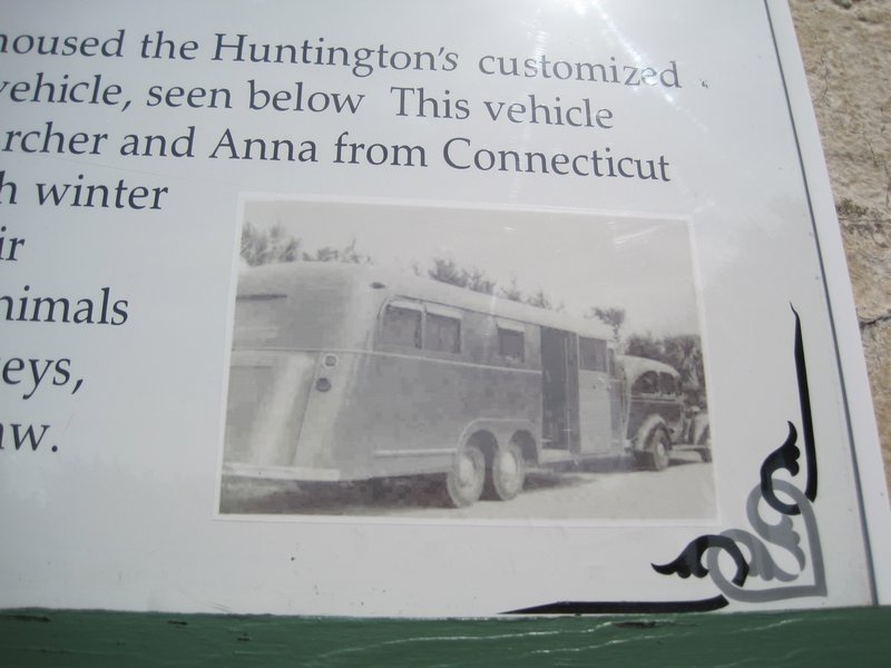 Archer Huntington's RV