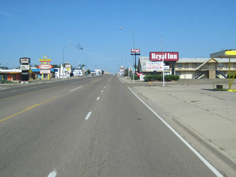 Route 66 Tucumcari in the morning