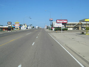 Route 66 Tucumcari in the morning