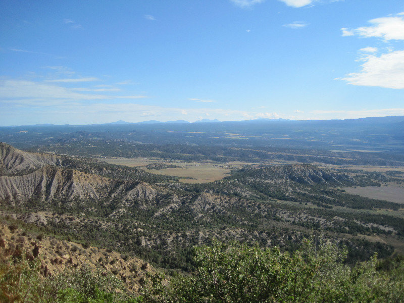 View from turnout on Mesa Verde access road