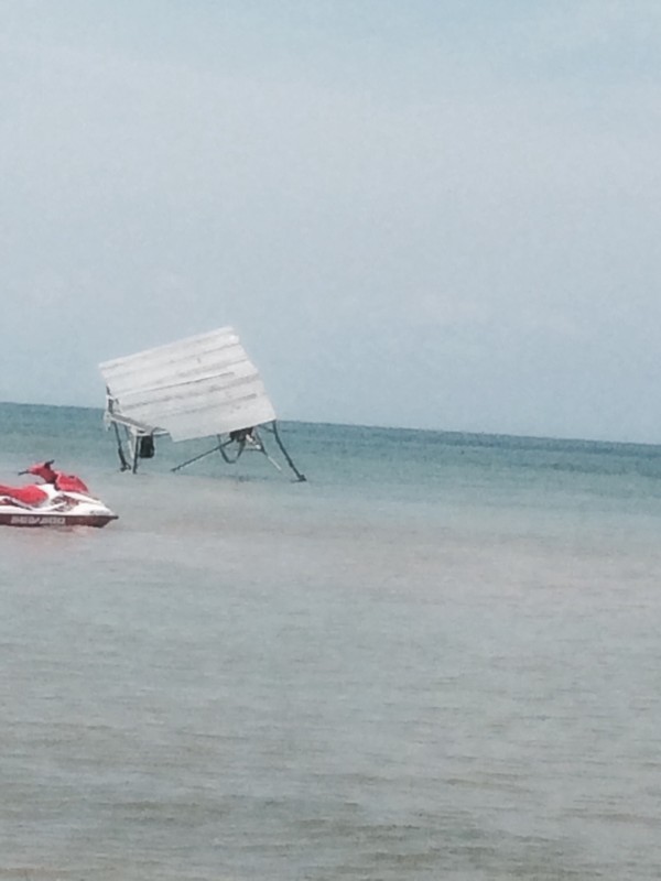 Boat Lift trashed by quick squall