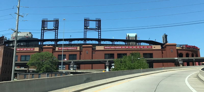 Busch Stadium from the road