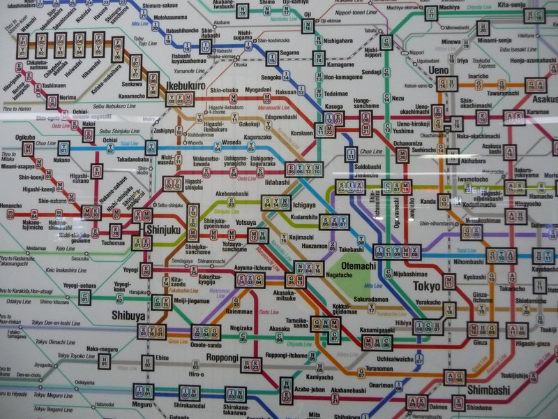 Tokyo-carte du metro
