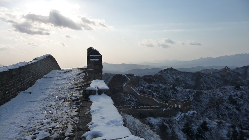 La Grande Muraille de Chine, on monte et on descend..