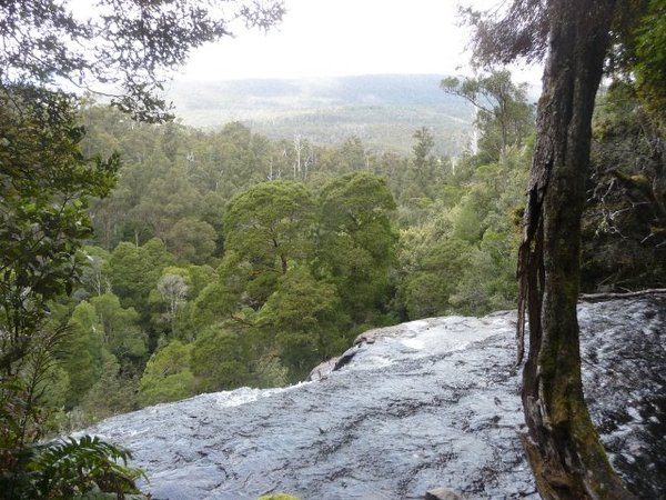 Atop Russell Falls