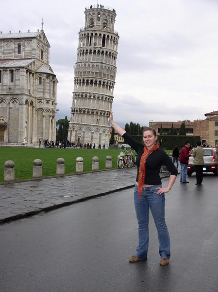 Look ma! I'm holding up the tower!