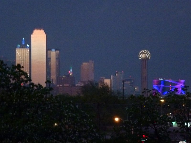 The Dallas Skyline from the Belmont Hotel