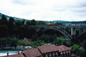 Train Over Bern Switzerland