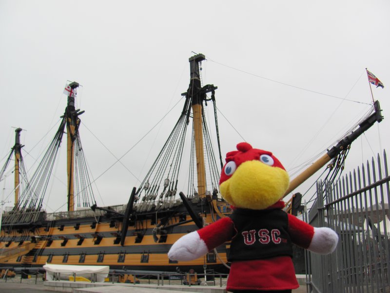 Cocky and the HMS Victory