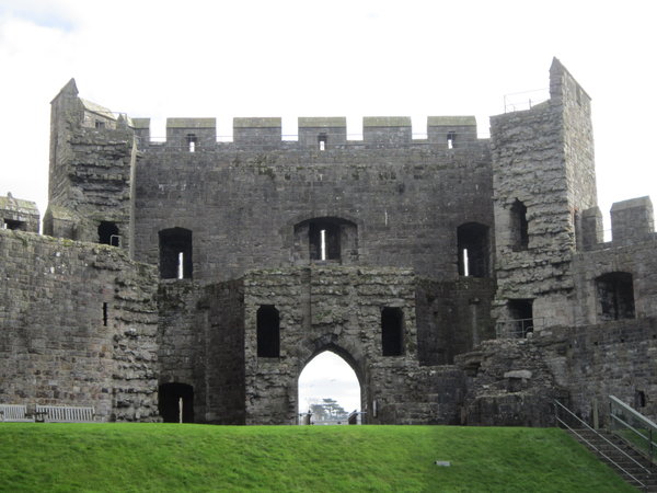 Inside the castle grounds