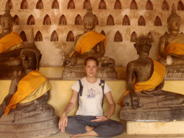 Posing Buddha stylee