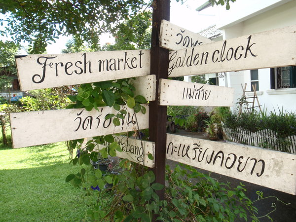 The Guesthouse Garden Signpost